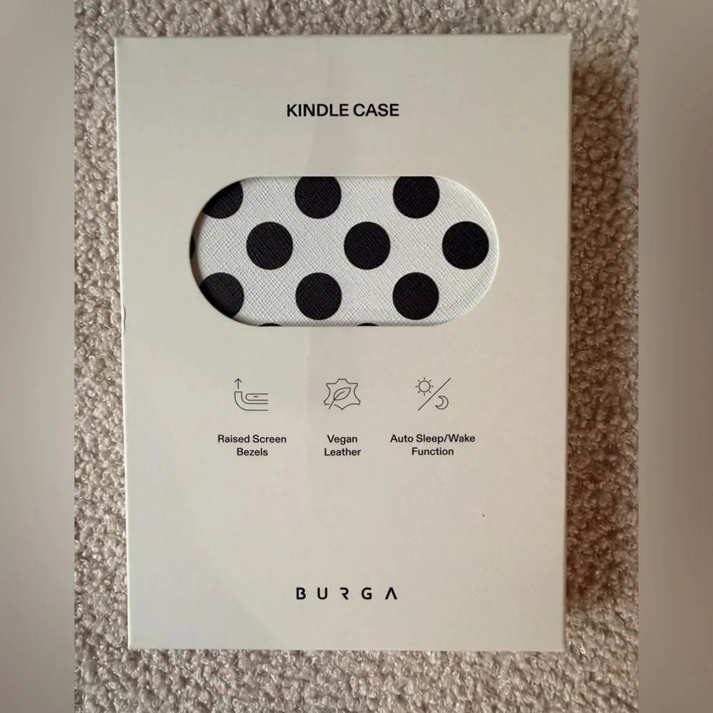Polka Dot Tablet Cover Case - Black & White